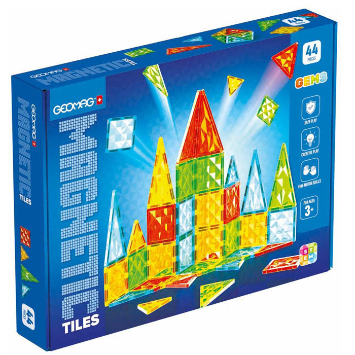 Magnetic Tiles Geomag Gems 44pcs - Albagame