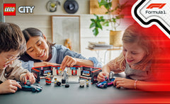 Lego City Formula 1 Garage & Mercedes-AMG and Alpine Race Cars 60444 - Albagame