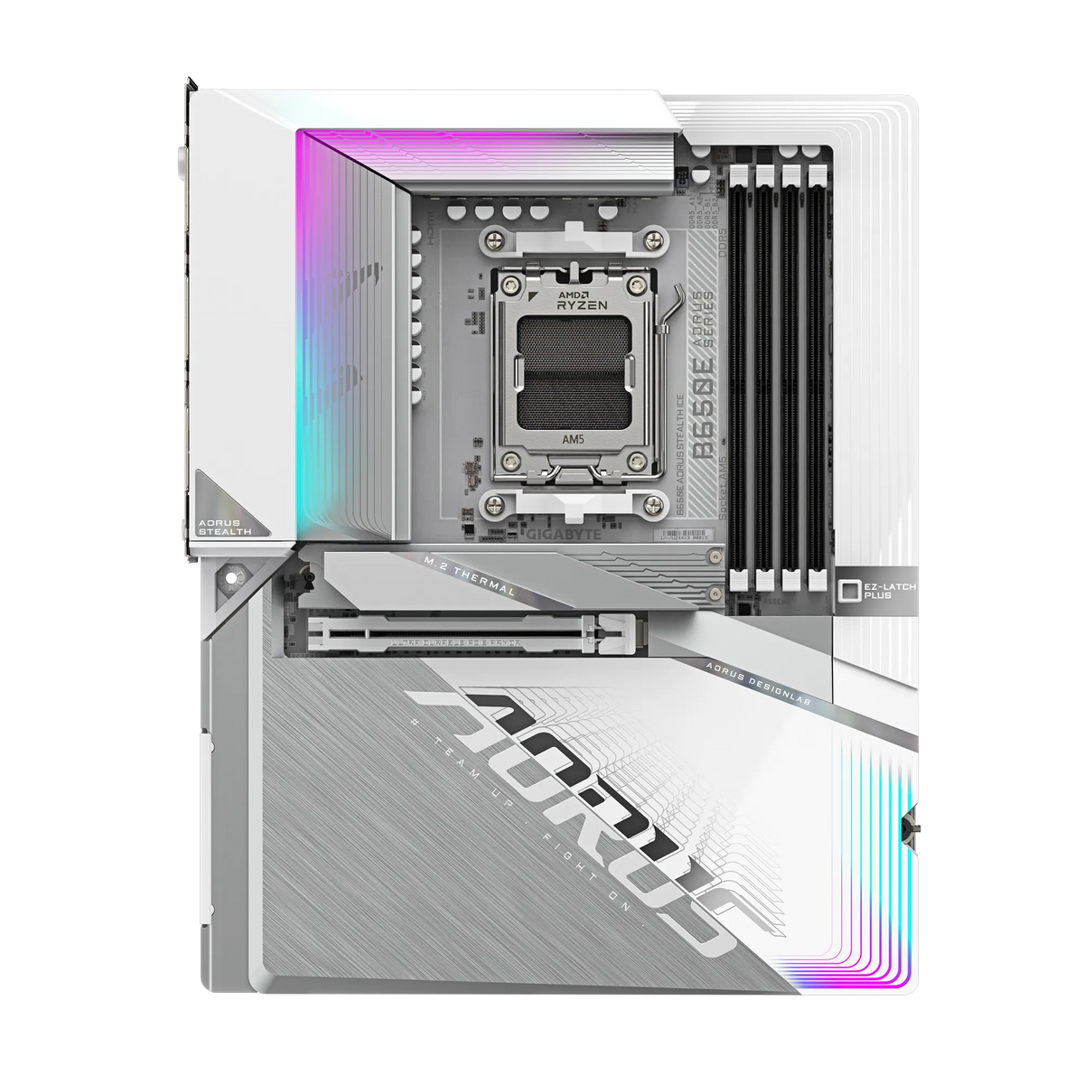 Motherboard Gigabyte B650E Aorus Stealth ICE  , Wireless WiFi7 Bluetooth 5.4 , ATX , DDR5 , Socket AM5 , 12+2+2 phase VRM - Albagame