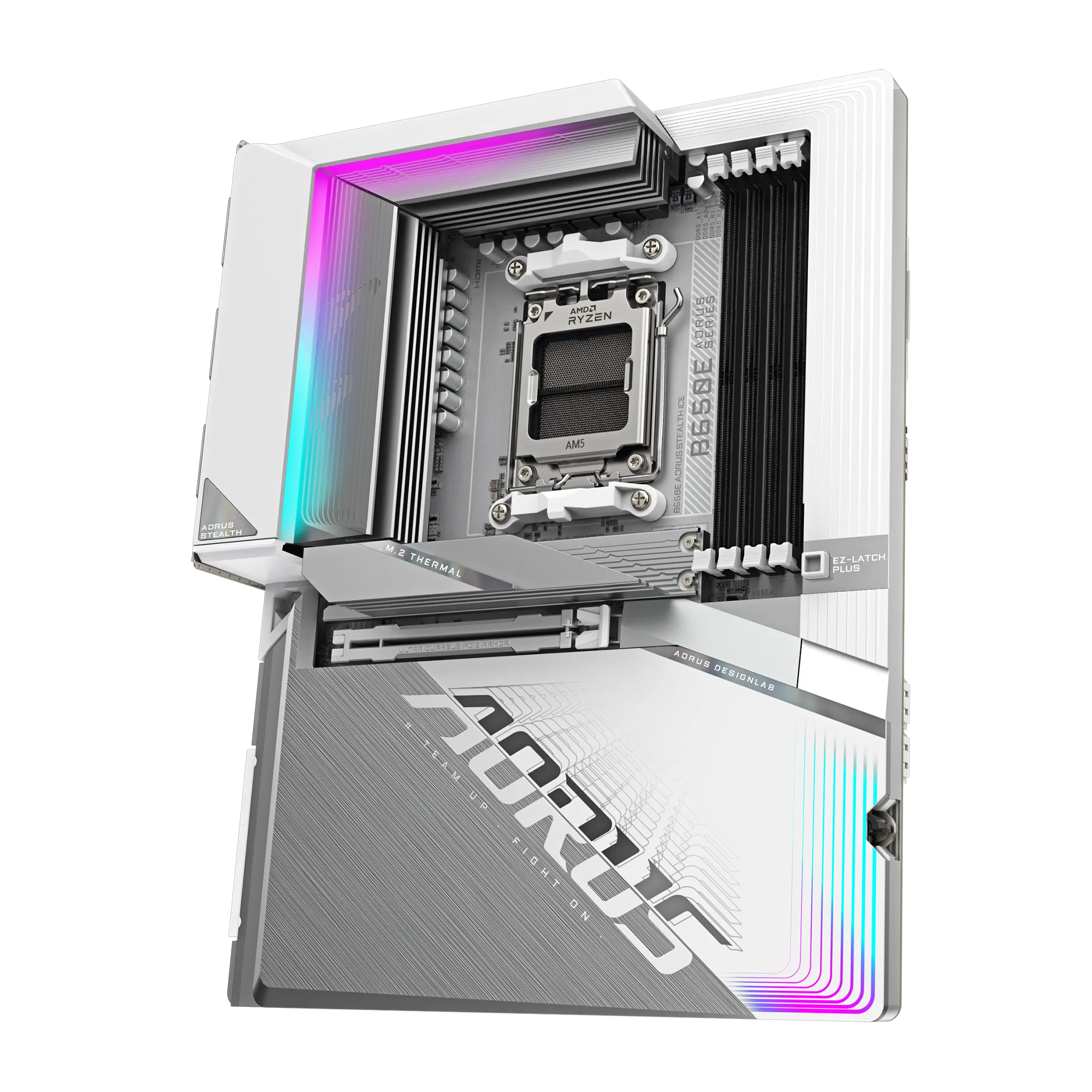 Motherboard Gigabyte B650E Aorus Stealth ICE  , Wireless WiFi7 Bluetooth 5.4 , ATX , DDR5 , Socket AM5 , 12+2+2 phase VRM - Albagame