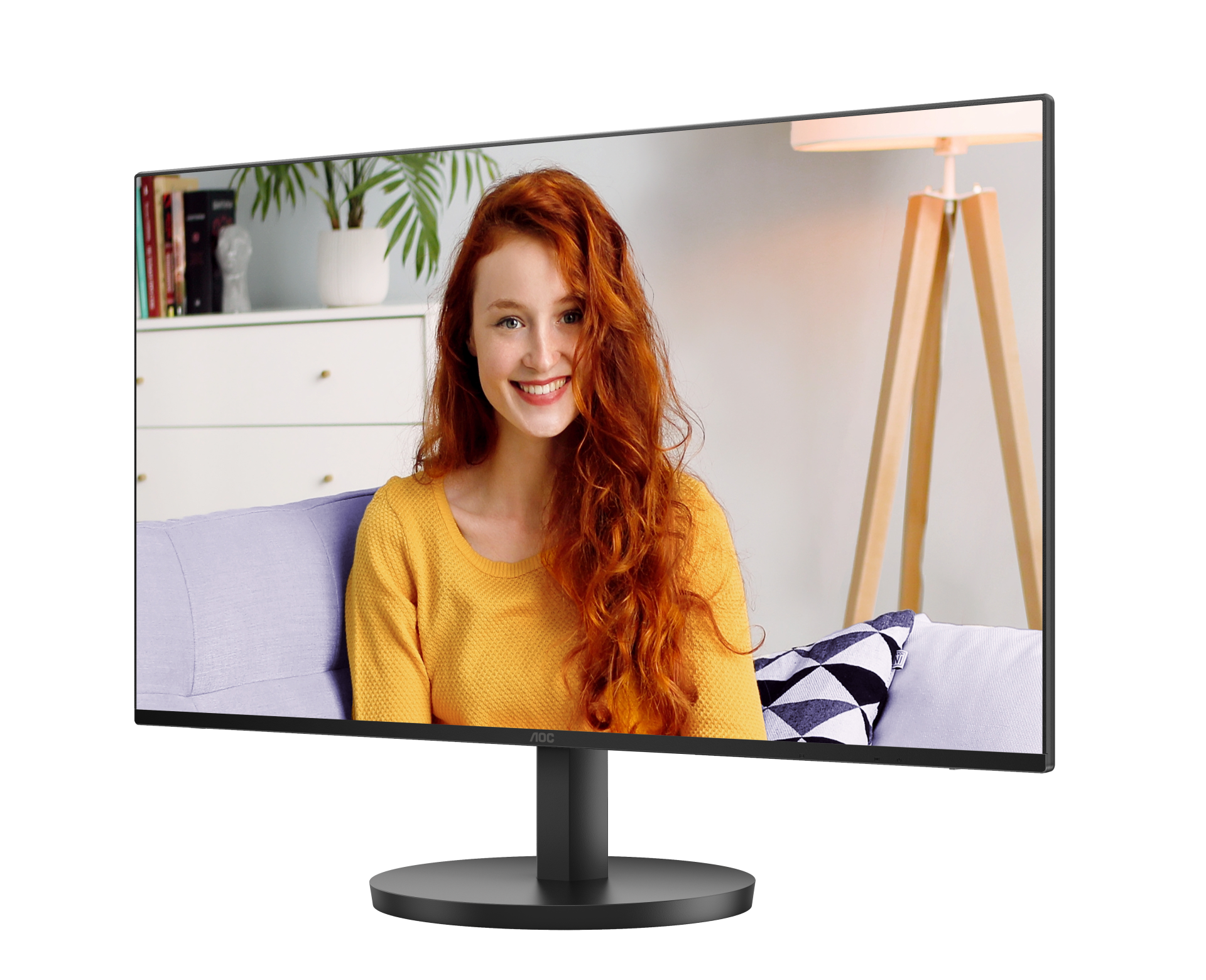 Monitor 23.8" AOC Home/Office Series Monitor , FHD 1920x1080p IPS 100Hz 1ms 95.2%sRGB 250nits , 1xHDMI 1xVGA , 2x Speakers , VESA , Adaptive Sync , Black , 24B3HA2 , 1Y