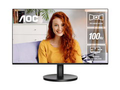 Monitor 23.8" AOC Home/Office Series Monitor , FHD 1920x1080p IPS 100Hz 1ms 95.2%sRGB 250nits , 1xHDMI 1xVGA , 2x Speakers , VESA , Adaptive Sync , Black , 24B3HA2 , 1Y