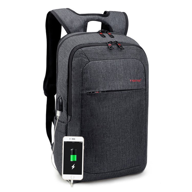 Backpack Laptop Tigernu T-B3090U 15.6" Black Grey USB - Albagame