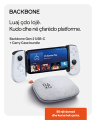 Controller Backbone One USB-C PS Edition White + Carrying Case Backbone One PS Edition - Albagame