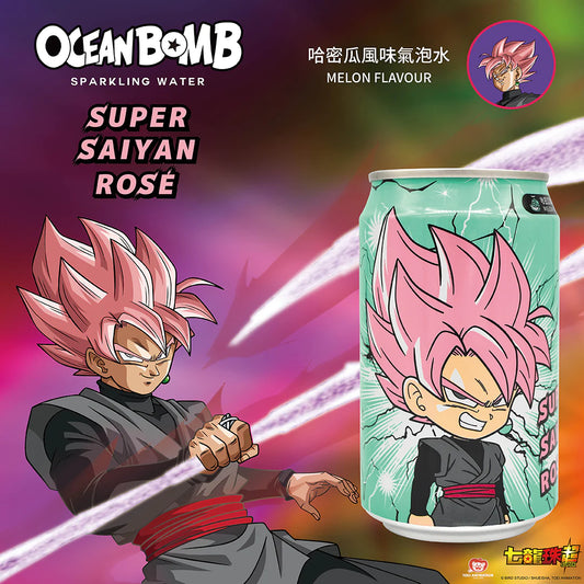 Soda Water Dragon Ball Super Saiyan Rosé Ocean Bomb Melon Flavor - Albagame