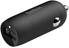 CarCharger Belkin 1x USB-C up to 20W PD , Black , BEL-0046 - Albagame