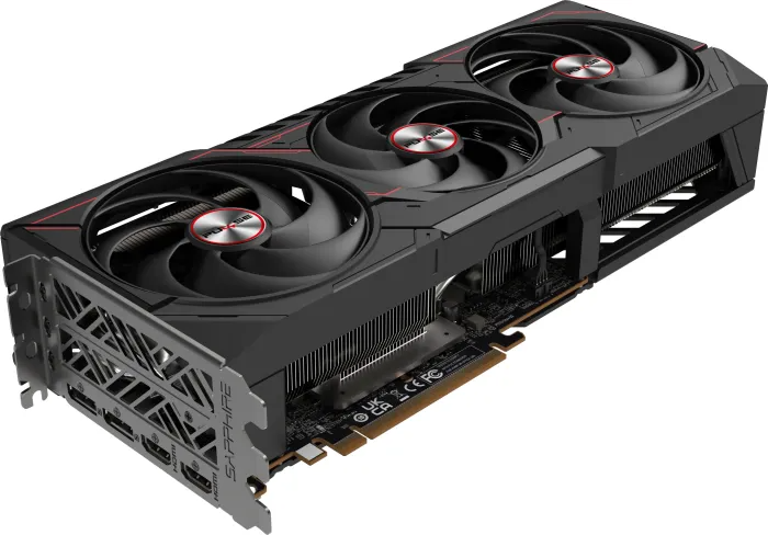GPU Sapphire PULSE Radeon RX 9070 XT 16GB GDDR6 , 3x Fan , PC: 2x 8-pin , Black , 11348-03-20G