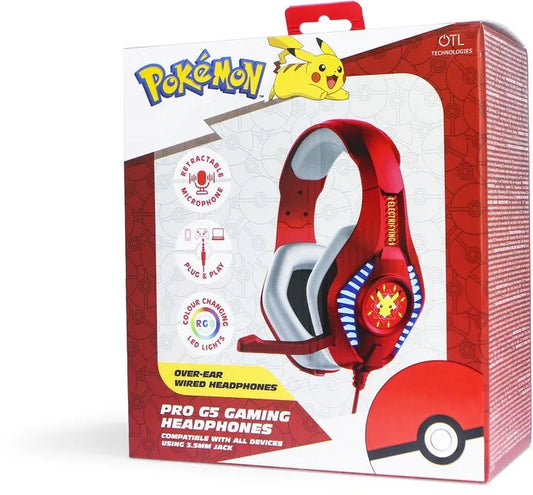 Headphone OTL - Pokémon Pikachu Pro G5 Gaming Headphones - Albagame