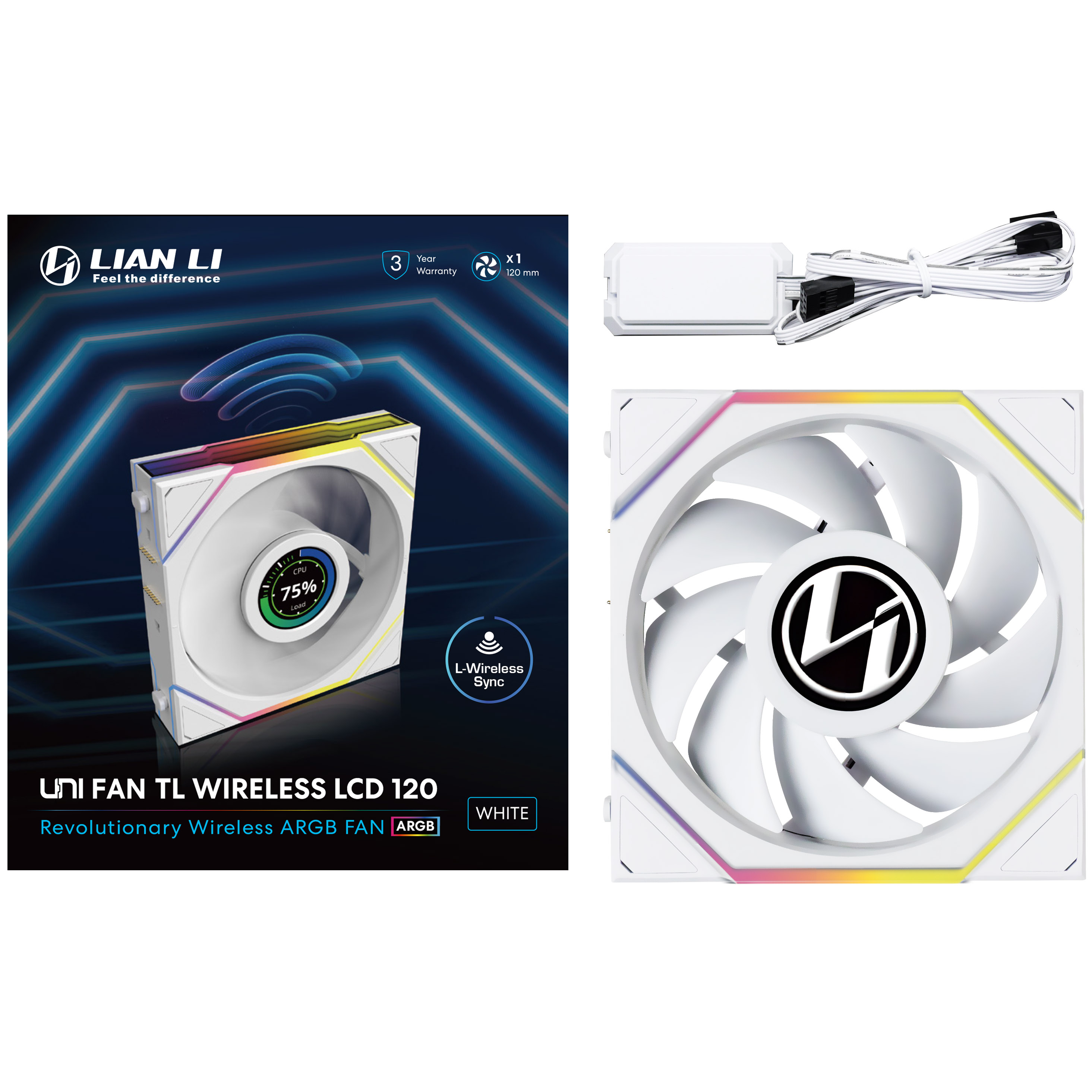 Fan Lian LI UniFan TL Wireless ARGB  White - Albagame