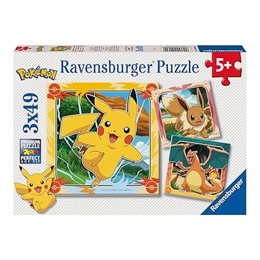 Puzzle Ravensburger Pokémon 3x49pcs - Albagame