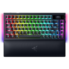 Keyboard Razer BLACKWIDOW V4 75% Pro Wireless/Bluetooth Chroma RGB + Underglow LED RGB , Orange Switches , Black , RZ03-05130100-R3M1 - Albagame