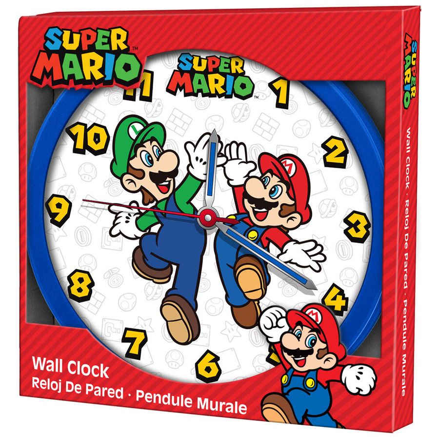 Wall Clock Super Mario Mario & Luigi - Albagame