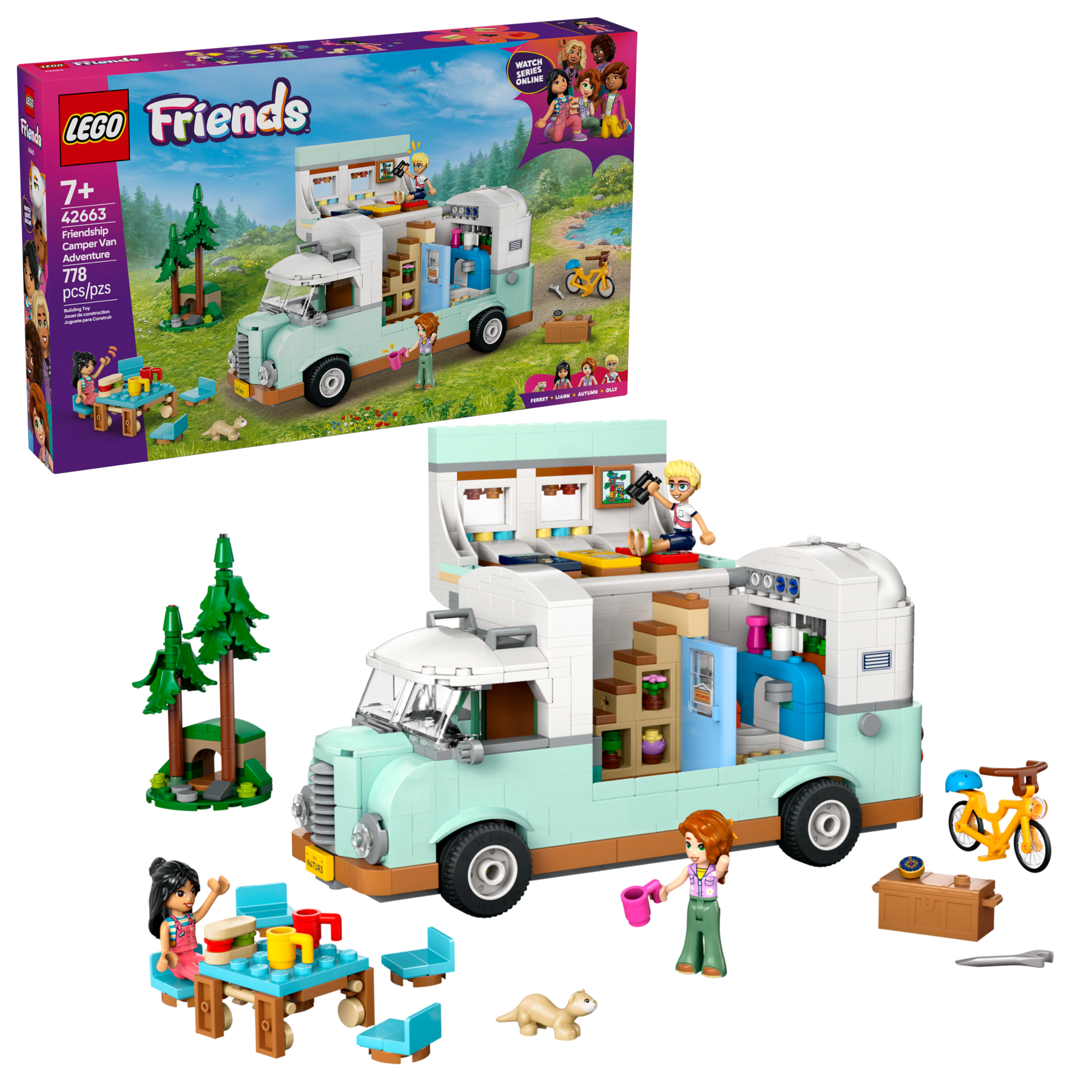 Lego Friends Friendship Camper Van Adventure 42663 - Albagame