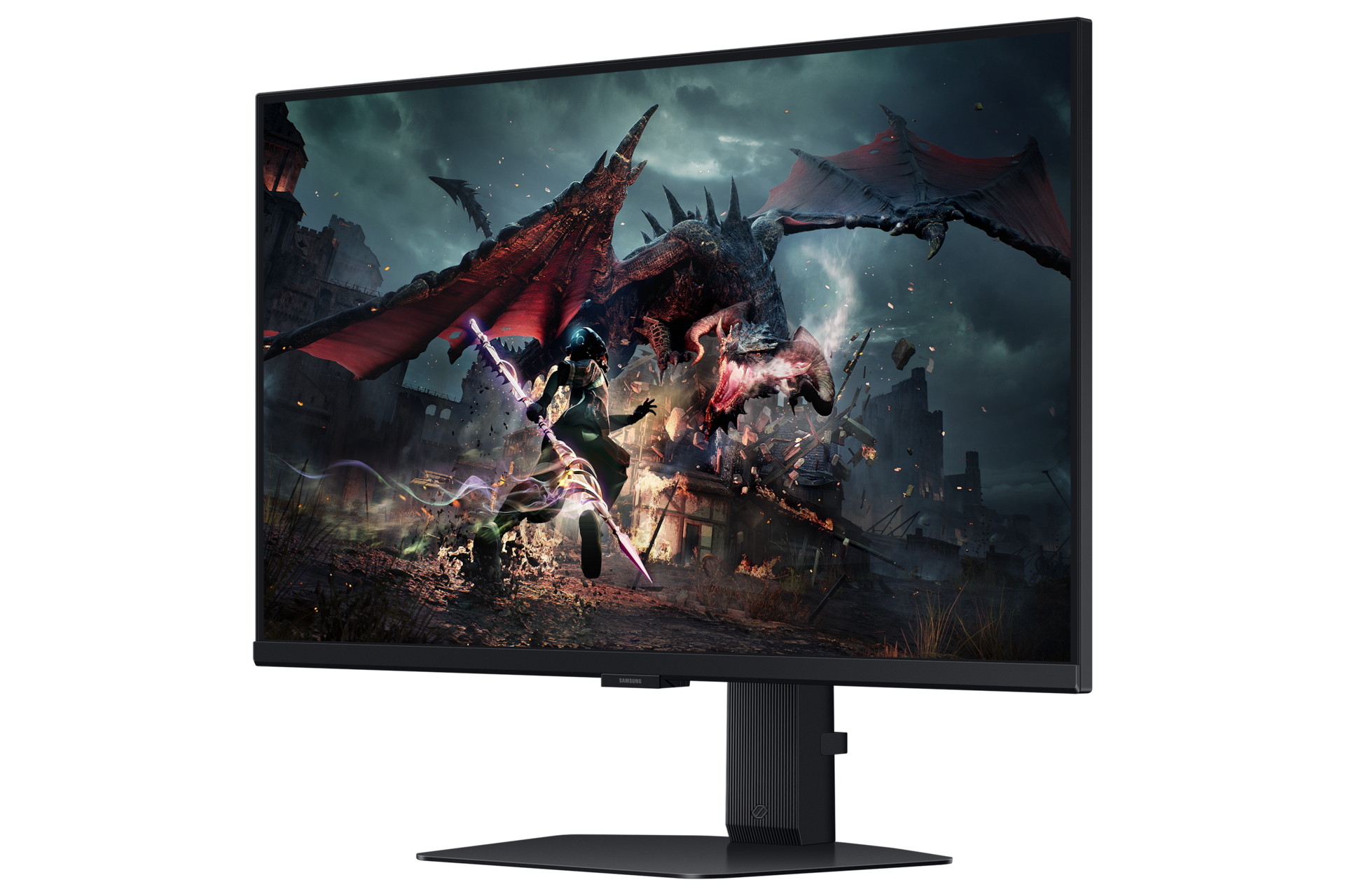 Monitor 27" Samsung Odyssey G50D  QHD 2560x1440p 180Hz 1ms Fast IPS , 1xHDMI 1xDisplayPort , VESA , HAS , G-SYNC Compatible , FreeSync Premium PRO , Black , LS27DG500EUXEN , 1Y