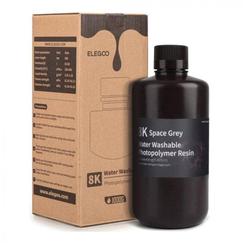 Water Washable Resin Elegoo 1kg Black - Albagame