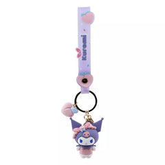 Keychain YuMe Hello Kitty & Friends Peach Series Kuromi - Albagame