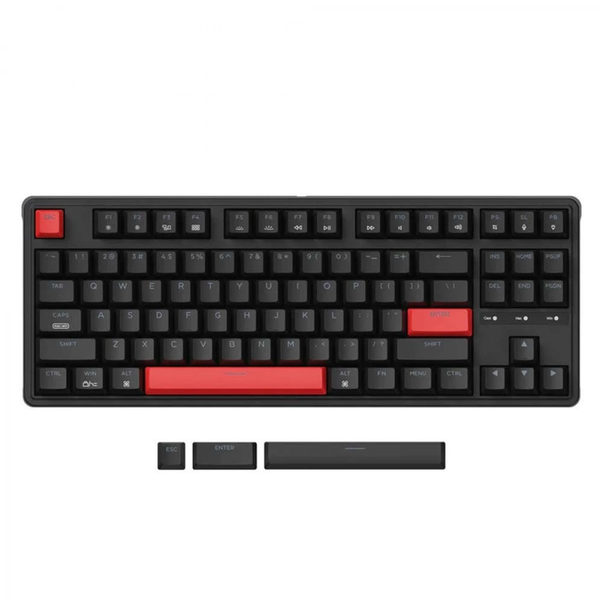 Keyboard Keychron C3 PRO , 80% , QMK/VIA Online Customization , Mechanical Keyboard with Red Switch , Wired , US Layout , C3P-A1