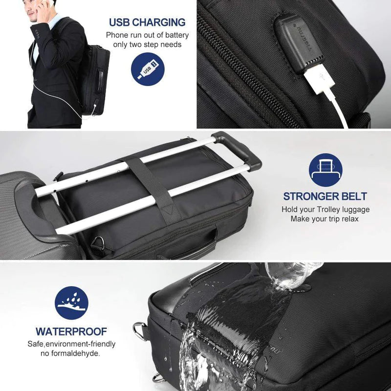 Backpack Laptop Tigernu T-B3639 15.6" Black USB - Albagame