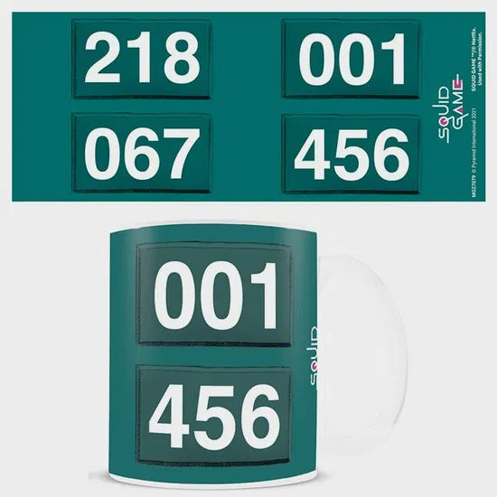 Mug Squid Game Numbers - Albagame