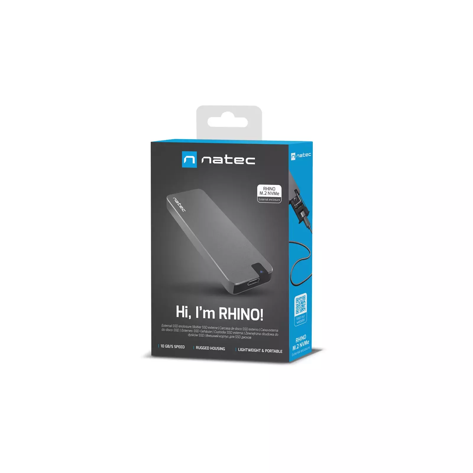 Case USB-C to M.2 NVMe SSD Enclosure  NATEC - Albagame