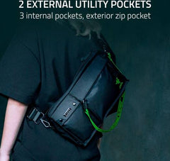 Crossbody Razer Xanthus Mini Pouch Water-Repellent Black - Albagame
