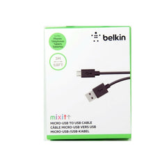 Cable USB-A  Belkin Mixit ChargeSync , USB-A to Micro , 3m , Black , F2CU012BT3M-BLK - Albagame