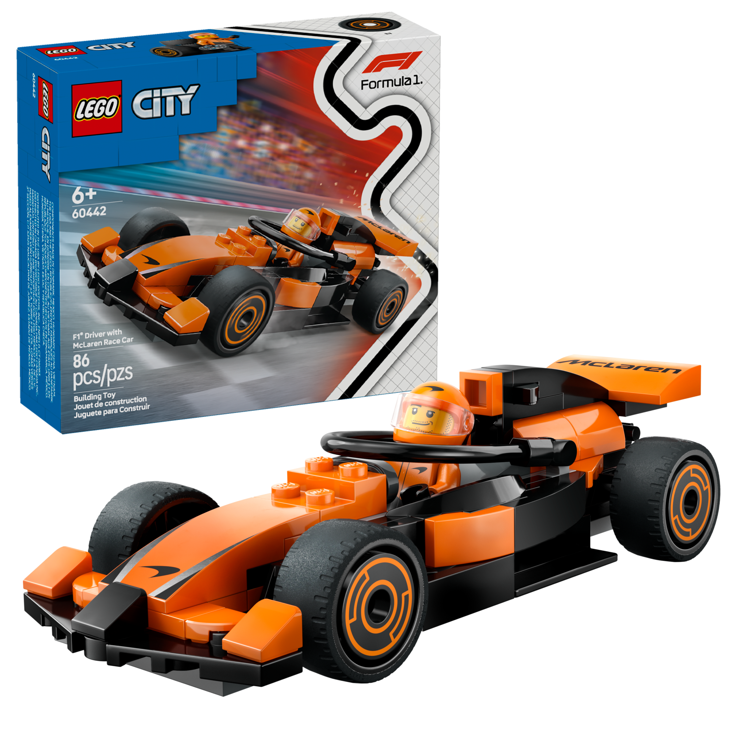 Lego City F1 Driver with McLaren Race Car 60442 - Albagame