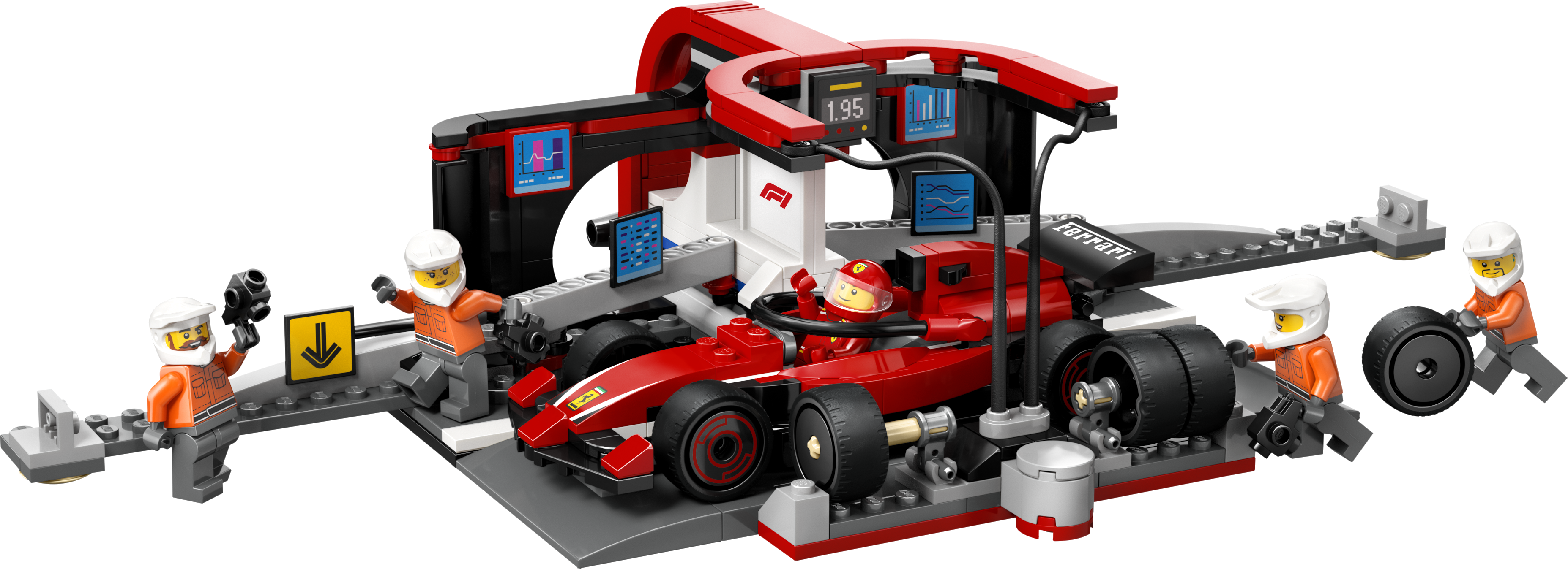 Lego City F1 Pit Stop & Pit Crew with Ferrari Car 60443 - Albagame