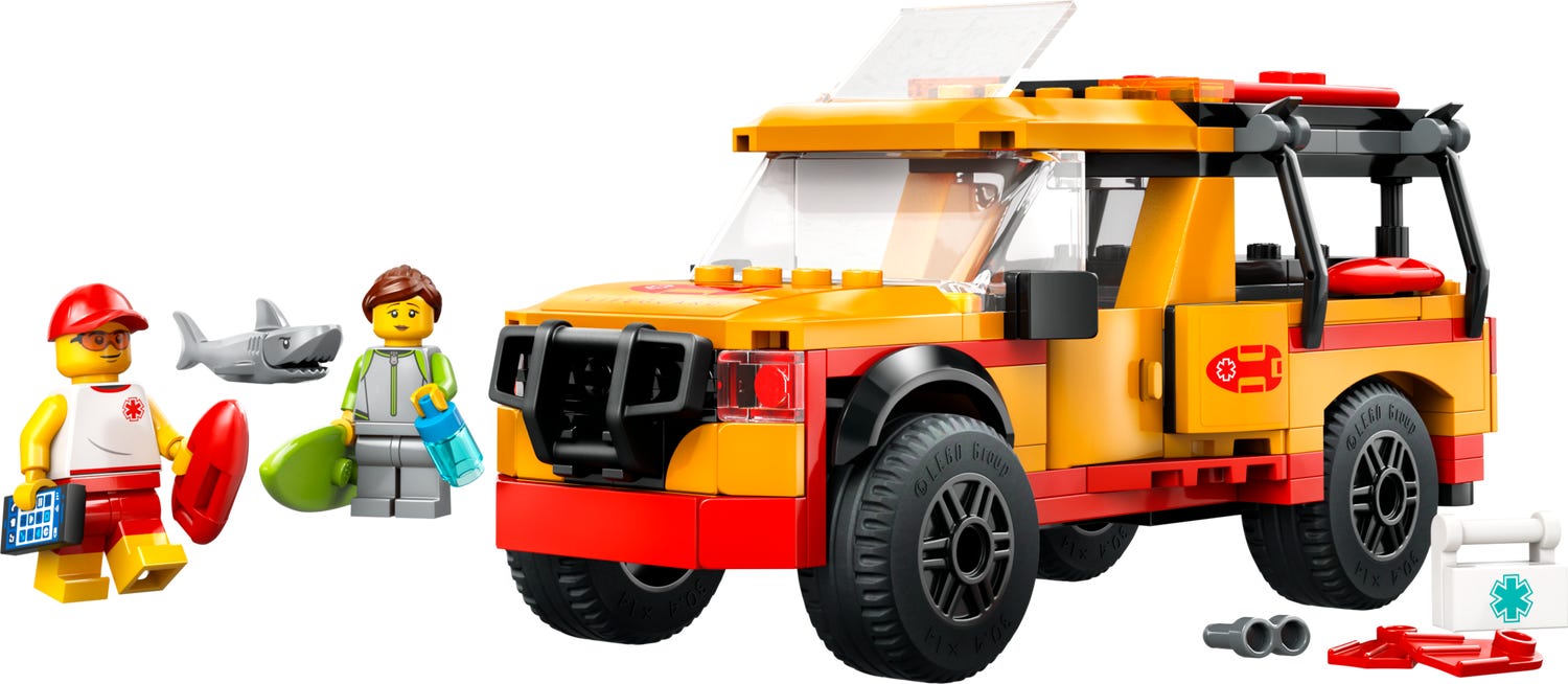 Lego City Lifeguard Beach Rescue Truck 60453 - Albagame