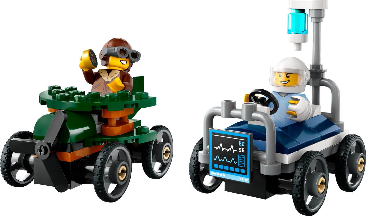 Lego City Airplane VS. Hospital Bed Race 60459 - Albagame