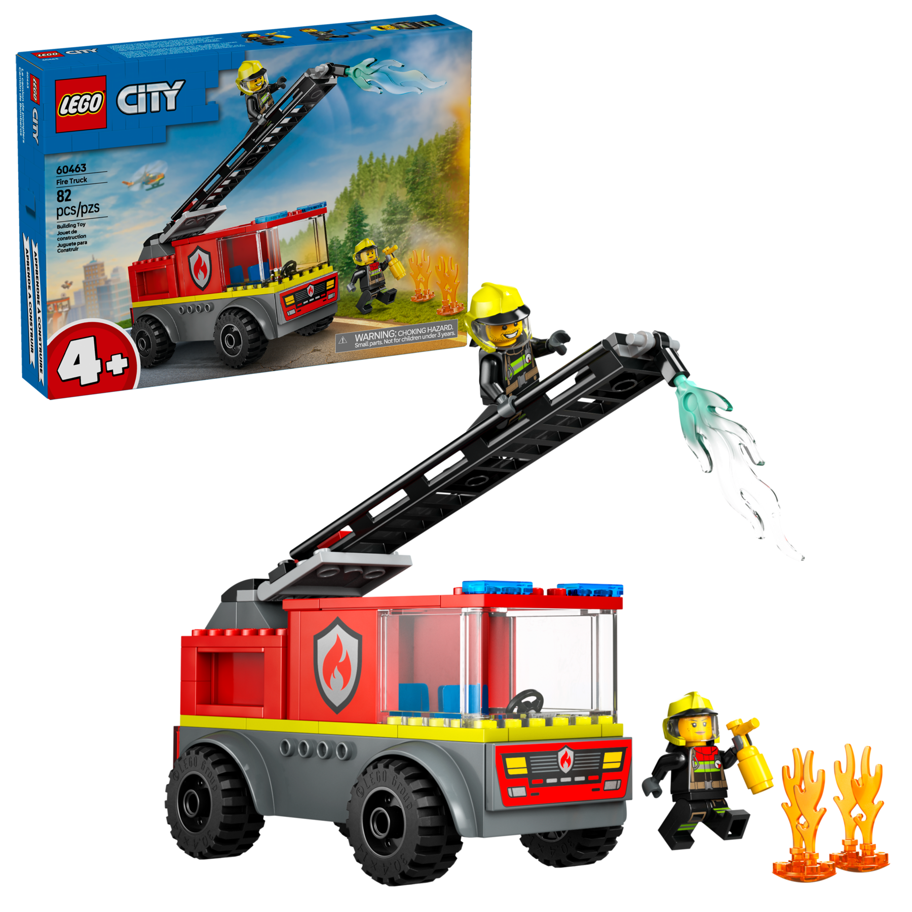 Lego City Fire Ladder Truck 60463 - Albagame