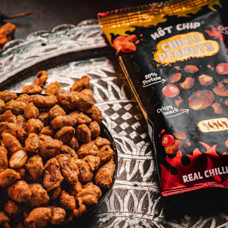 Crispy Peanuts Hot Chip Chilli 70Gr - Albagame
