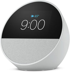 Smart Alarm Clock Amazon Echo Spot Glacier White - Albagame