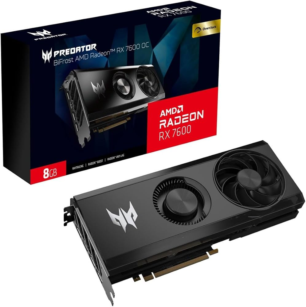 Radeon RX 7600 8GB   Acer Predator Bifrost OC - Albagame
