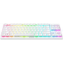 Keyboard Razer DeathStalker V2 PRO TKL , Wireless/Bluetooth , Low Profile , Linear Red optical switches , RGB , White , RZ03-04373500-R3M1