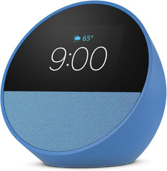 Smart Alarm Clock Amazon Echo Spot Ocean Blue