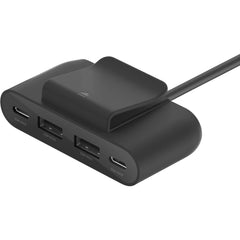 HUB USB-C  Belkin BoostUp Charge 4 Port USB Power Extender up to 30W , 1x USB-C 2m Cable to 2x USB-C  2x USB-A , Black , BUZ001BT2MBKB7