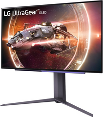 Monitor 27" LG Ultragear 27GS95QE-B , 27" QHD 2560x1440p 240Hz 0.03ms OLED HDR10 98.5%DCI-P3 , 2x HDMI 1x DisplayPort 2x USB-A , HAS , VESA , FreeSync Premium Pro and G-Sync , Black , 27GS95QE-B.AEU , 1Y