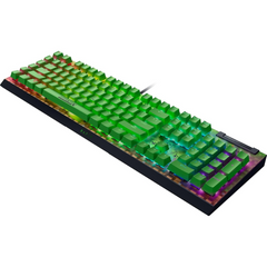 Keyboard Razer BlackWidow V4 X , Green Mechanical switches , 6 Dedicated Macro Keys , Chroma RGB , US Layout , Green Minecraft Edition , RZ03-04704100-R3M1
