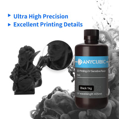 Resin Anycubic Basic Rigid 1kg Light Black - Albagame
