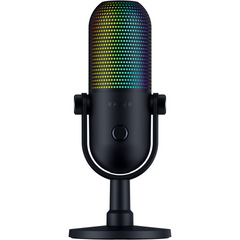 Microphone Razer SEIREN V3 CHROMA RGB , USB Condenser Microphone , Gain Limiter , Build-in Shock Absorb , Black , RZ19-05060100-R3M1 - Albagame