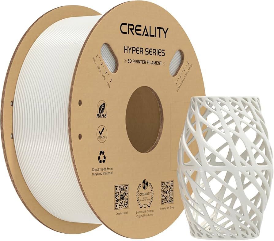 Filament CREALITY Hyper-PETG White for 3D Printer , fast print , chemical sunlight resist , 1kg 1.75 , 3301030040 - Albagame