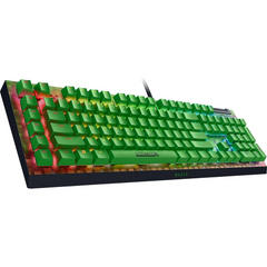 Keyboard Razer BlackWidow V4 X , Green Mechanical switches , 6 Dedicated Macro Keys , Chroma RGB , US Layout , Green Minecraft Edition , RZ03-04704100-R3M1