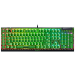 Keyboard Razer BlackWidow V4 X , Green Mechanical switches , 6 Dedicated Macro Keys , Chroma RGB , US Layout , Green Minecraft Edition , RZ03-04704100-R3M1