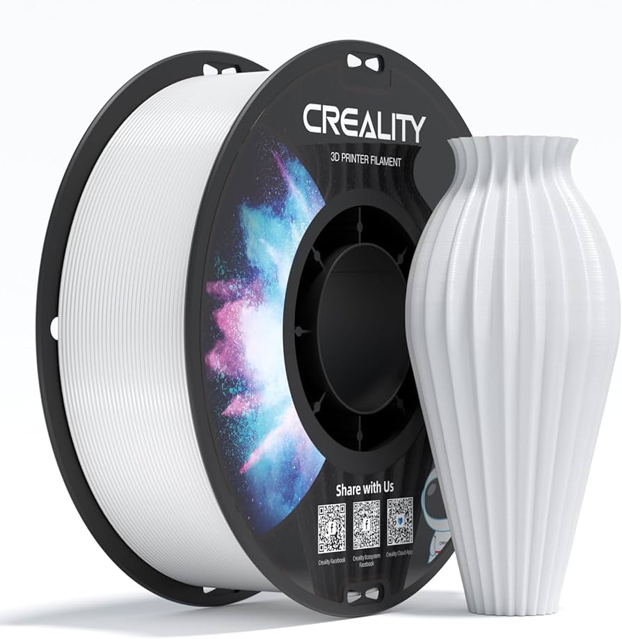 Filament CREALITY CR-PETG White for 3D Printer , Hard Glossy , Tensile Str. 49MPA , 1 kg Spool 1.75 , 3301030034 - Albagame