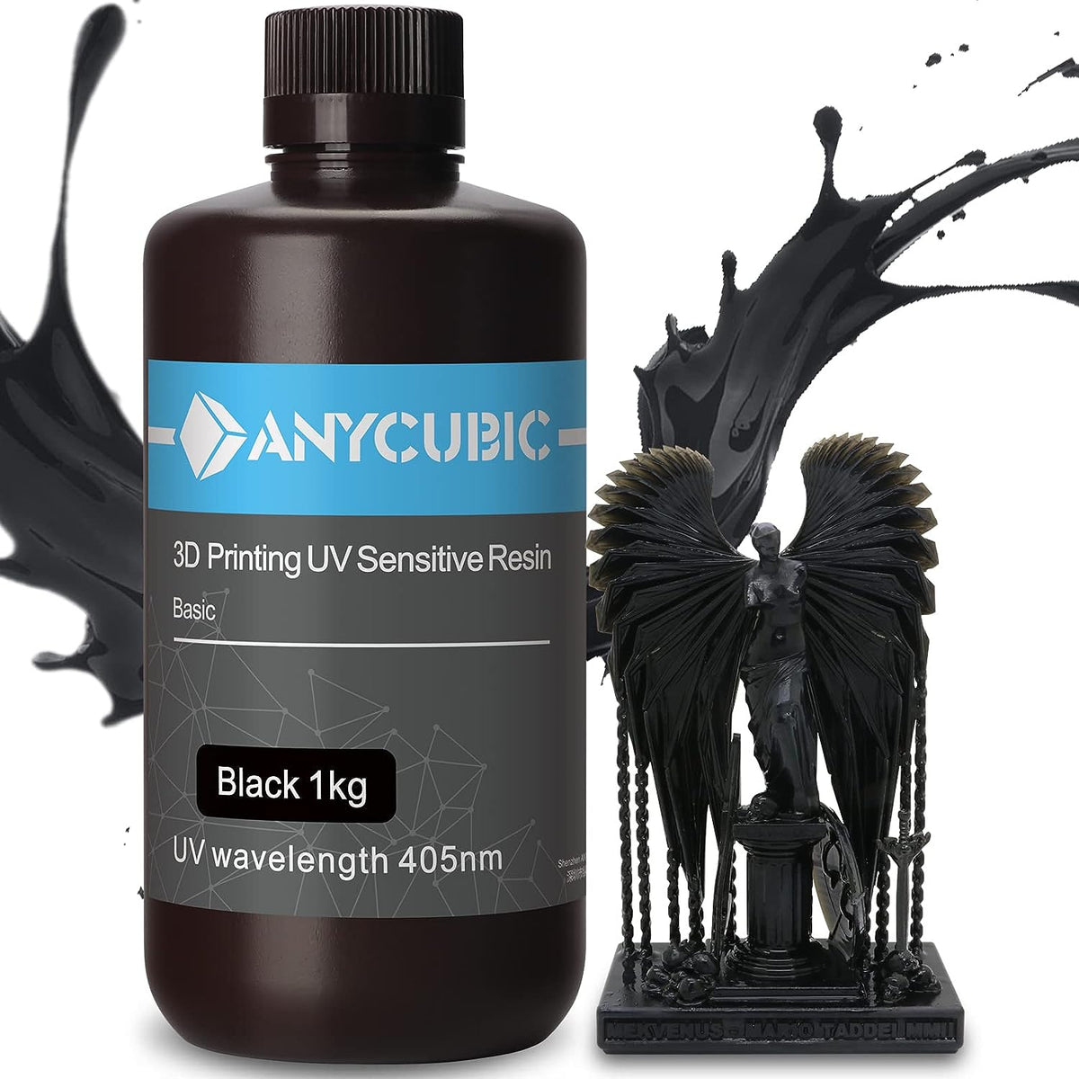 Resin Anycubic Basic Rigid 1kg Light Black - Albagame