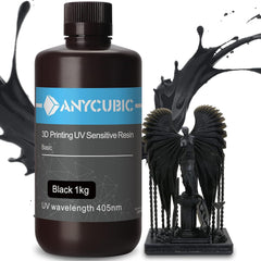 Resin Anycubic Basic Rigid 1kg Light Black - Albagame