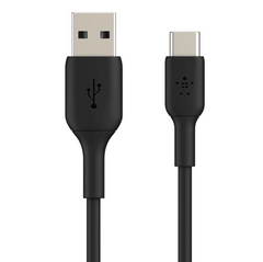 Cable USB-A to USB-C  Belkin BoostCharge up to 60W , Charging and data sync , Black , 1m , BEL-0054 - Albagame