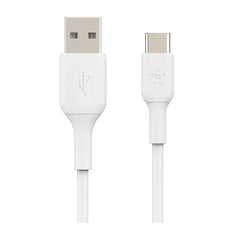 Cable USB-A  Belkin BoostCharge , USB-A to USB-C , 2m , White , CAB001BT2MWH - Albagame