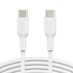 Cable USB-C to USB-C  Belkin BoostCharge up to 60W , Charging and data sync , White , 2m , 2-Pack , CAB004BT2MWH2PK - Albagame